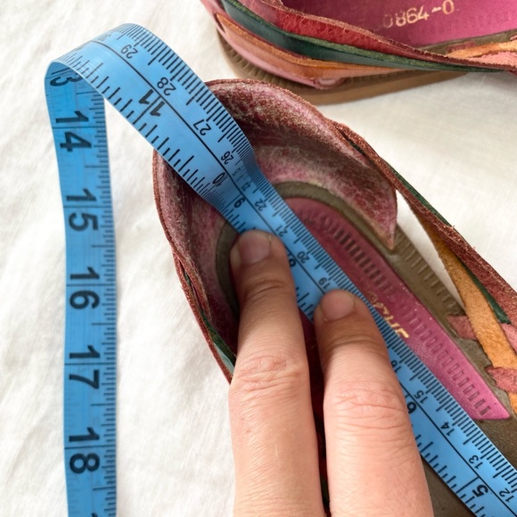 Vintage Apache Multicolour Huaraches Leather Sandals - Picture 12 of 14